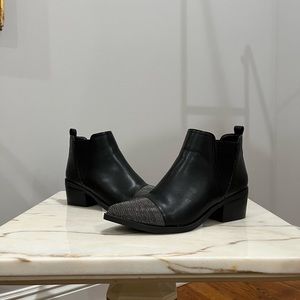 Leather Report booties